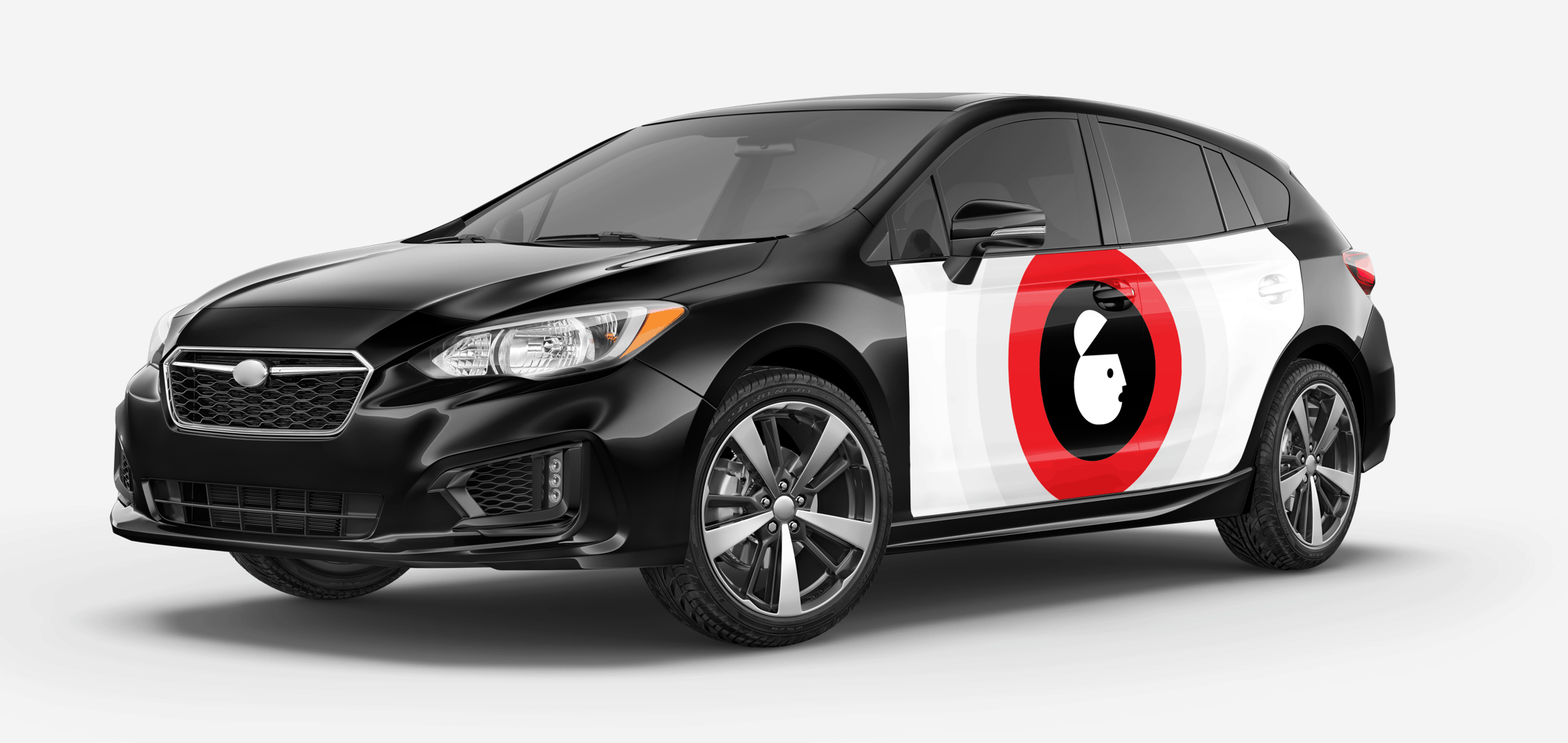 An example of the wrapped car from the VISIT Match mobilads case study